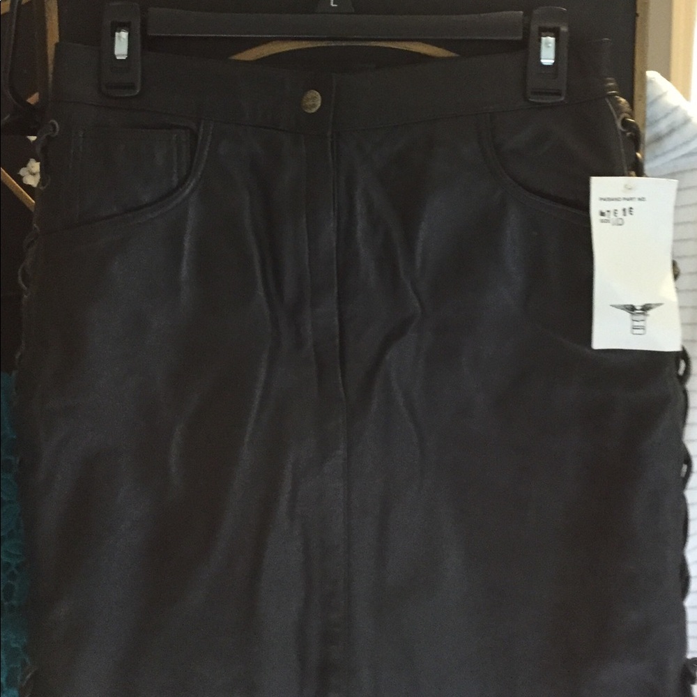 Easy Rider leather skirt